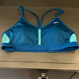 Cute green/blue Nike dry fit sports bra.